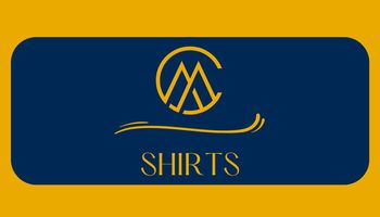 MC and shirts on blue and gold